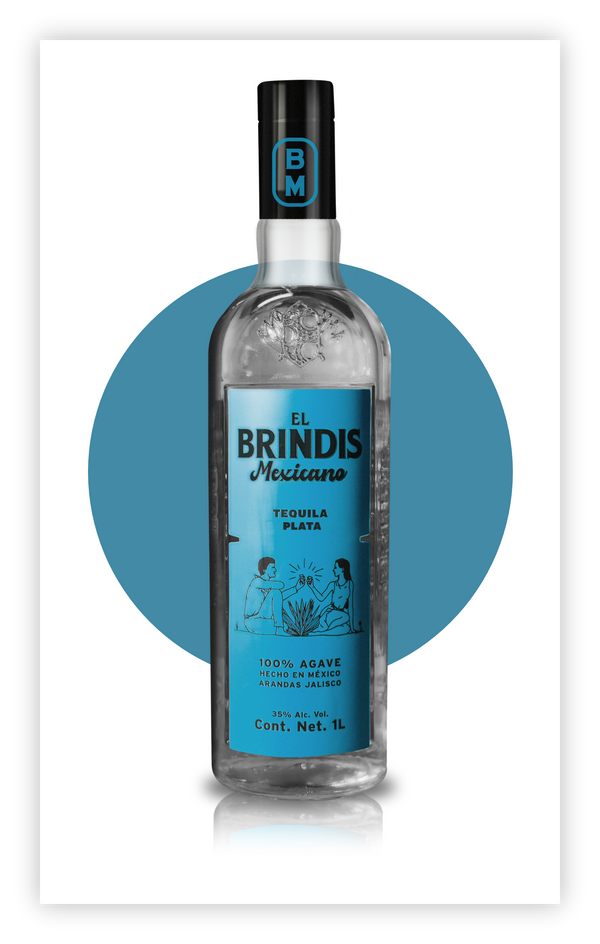 Tequila Brindis Plata 1 Litro