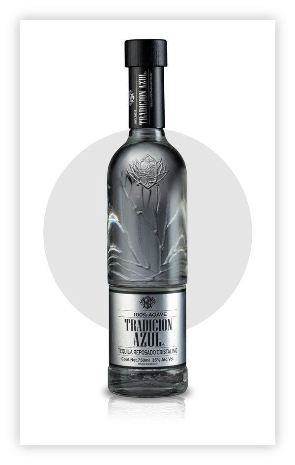 Tequila Tradición Azul Reposado Cristalino 750ml